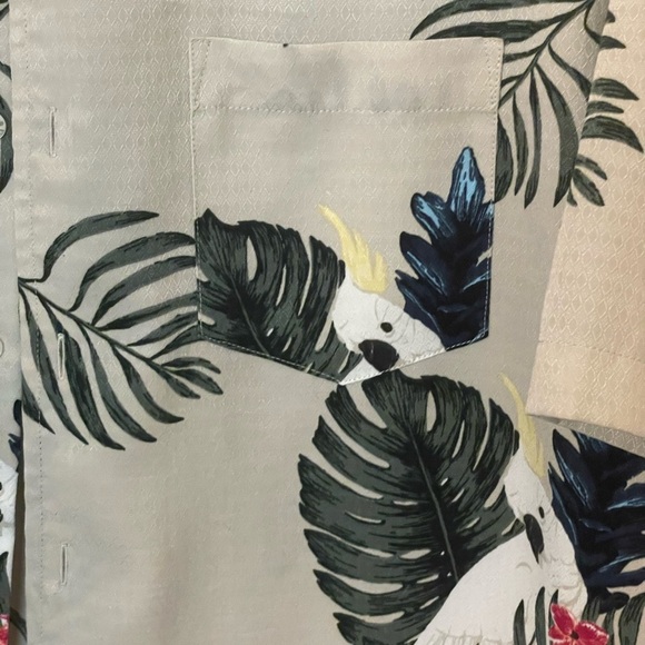 Croft & Barrow Bohemian Button Up Sulphur-Crested Cockatoo Print - Picture 2 of 6